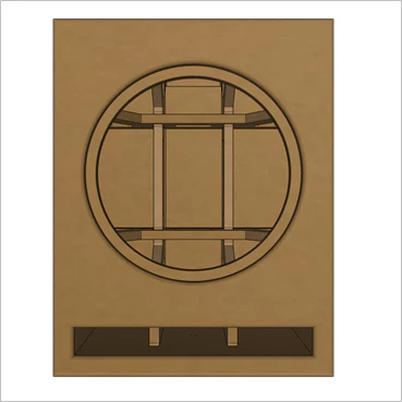 15-Inch Cube, Roundover Series, Flat Pack (Single Unit) Shipping Included - Image 4